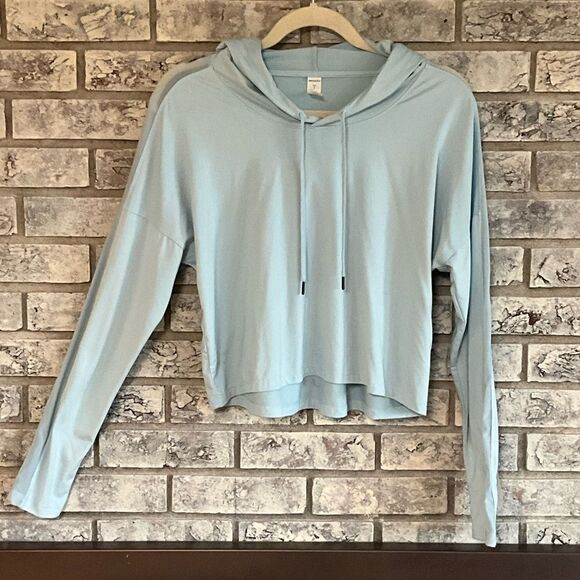 Marika Tops - Marika Sky Blue Lightweight Hoodie - Size S